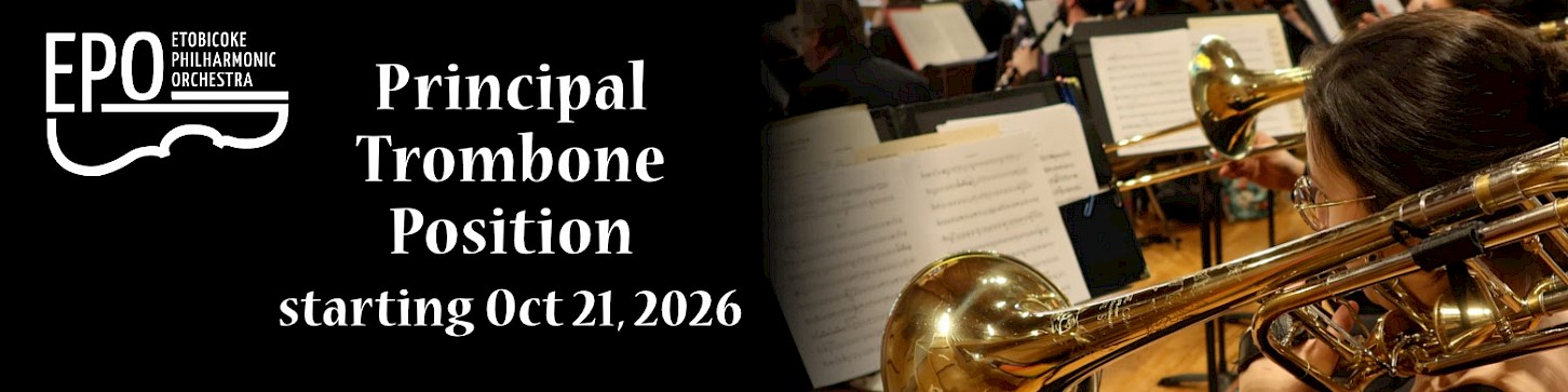 Principal Trombone Position starting October 21, 2026
