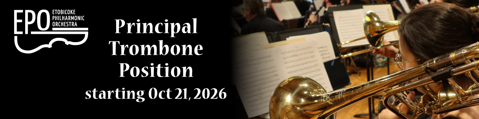 Principal Trombone Position starting October 21, 2026
